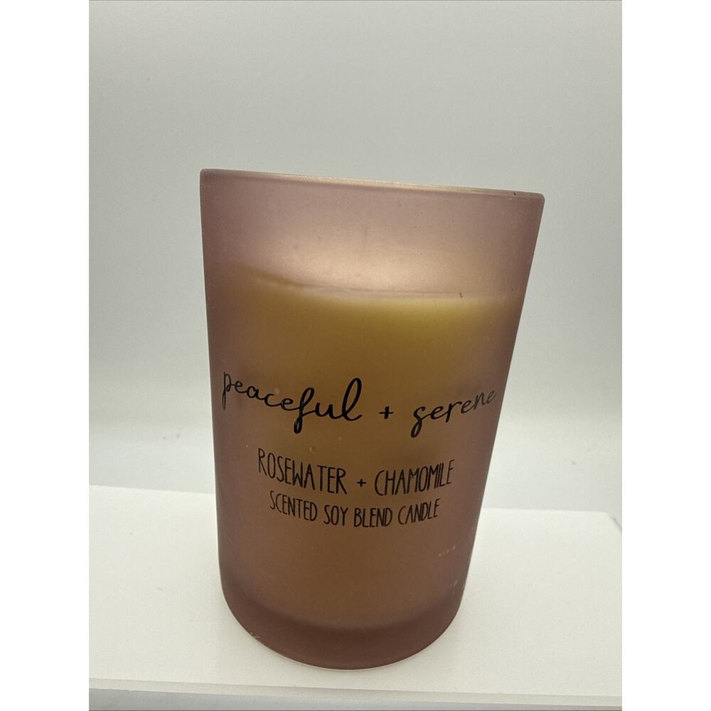1 Huntington Home Spa Candle Soy Blend Rosewater & Chamomile